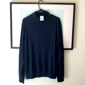 J. Crew New Merino Wool Fleece (navy blue)